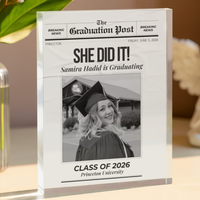 Printed Acrylic Block - Graduation