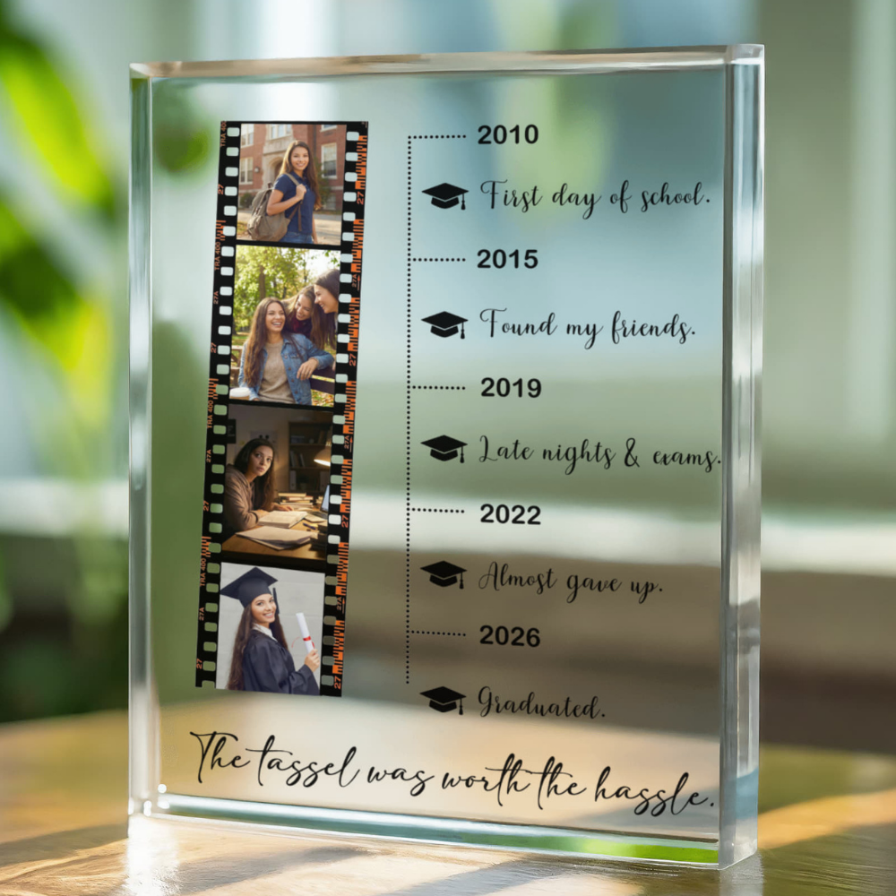 Printed Acrylic Block - Graduation personalized