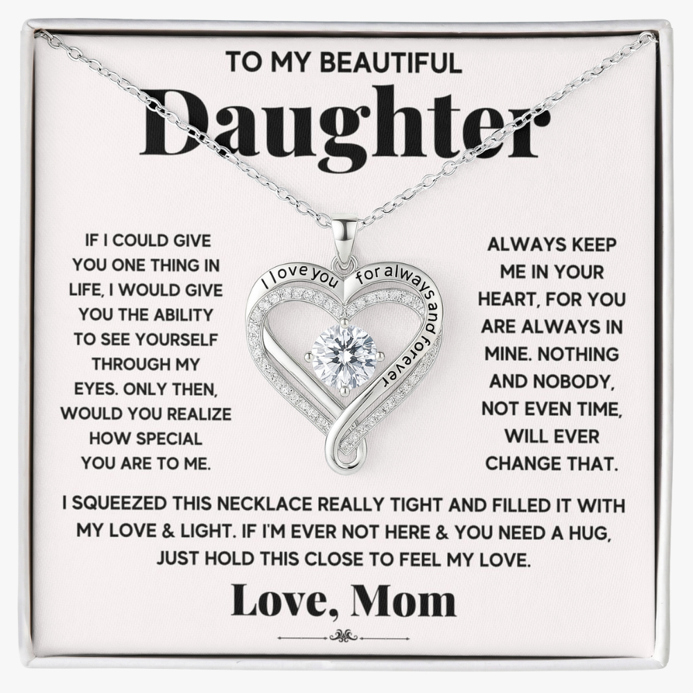 Love You Always Necklace for Daughter from Mom - Mother's Day Gift
