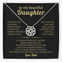 Magnetic Hearts Necklace for Daughter from Dad - Mother's Day Gift