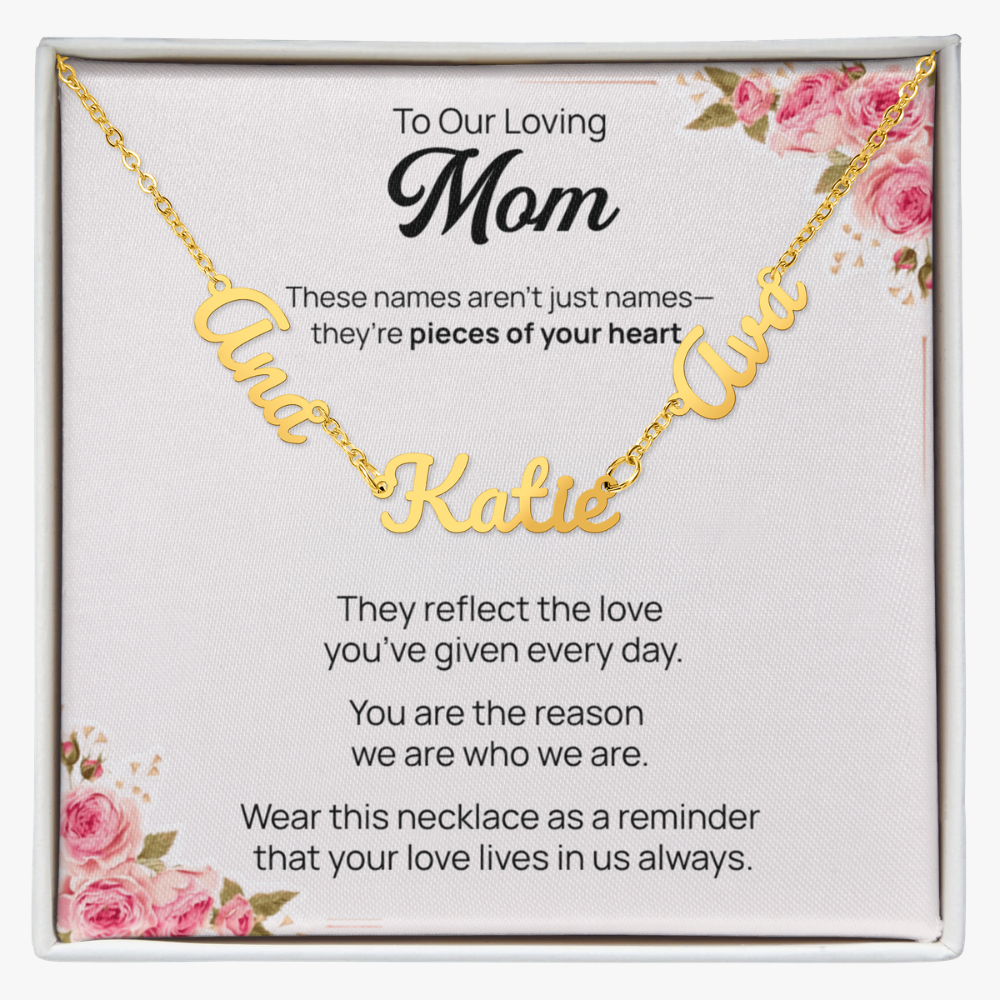 Multiple Name Necklace for Mom - Mother's Day Gift