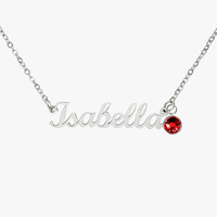 Custom Name Necklace with Birthstone - Mother's Day Gift for Her
