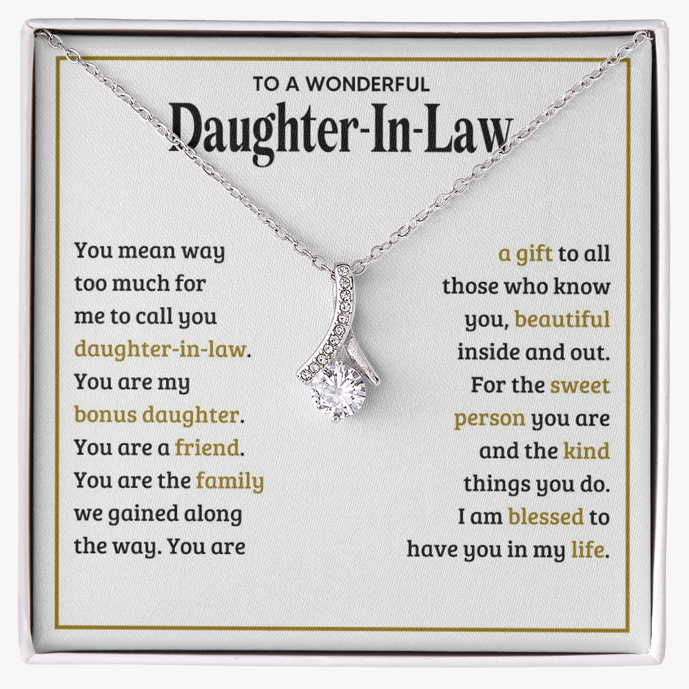 Alluring Beauty Necklace for Daughter-In-Law - Mother's Day Gift