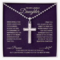 Cross Necklace with Ball Chain for Daughter - Mother's Day Gift