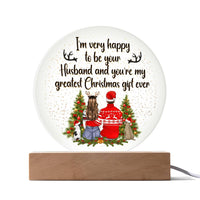 Acrylic Circle Plaque - Christmas - TreasuredTale