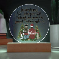 Acrylic Circle Plaque - Christmas - TreasuredTale