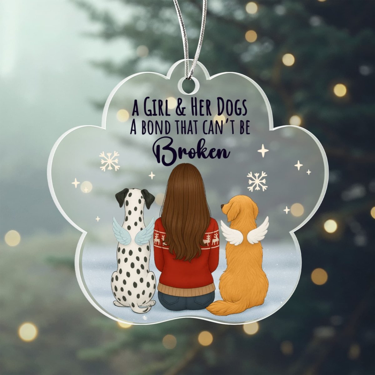 Acrylic Paw Ornament - TreasuredTale