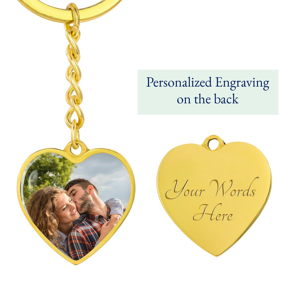 Buyer Upload Graphic Heart Keychain - Graduation, Religion, I Can Do All Things