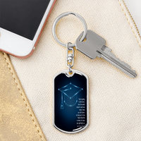 Buyer Upload Graphic Dog Tag Keychain - Graduation, You Get Back Up