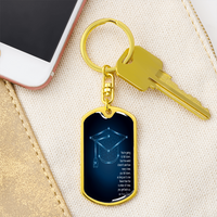 Buyer Upload Graphic Dog Tag Keychain - Graduation, You Get Back Up