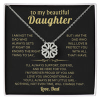 Magnetic Hearts Necklace for Daughter from Dad - Mother's Day Gift