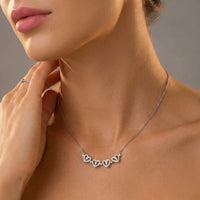 Funny Magnetic Hearts Necklace for Stepmother / Bonus Mom - Mother's Day Gift