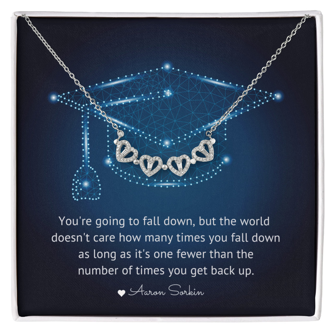 Magnetic Hearts Necklace - Graduation