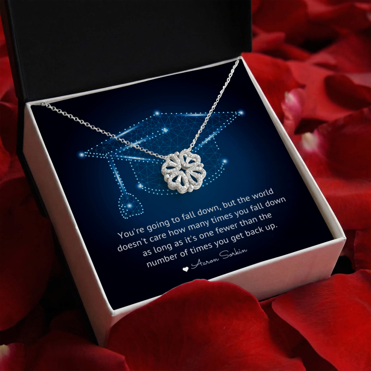 Magnetic Hearts Necklace - Graduation