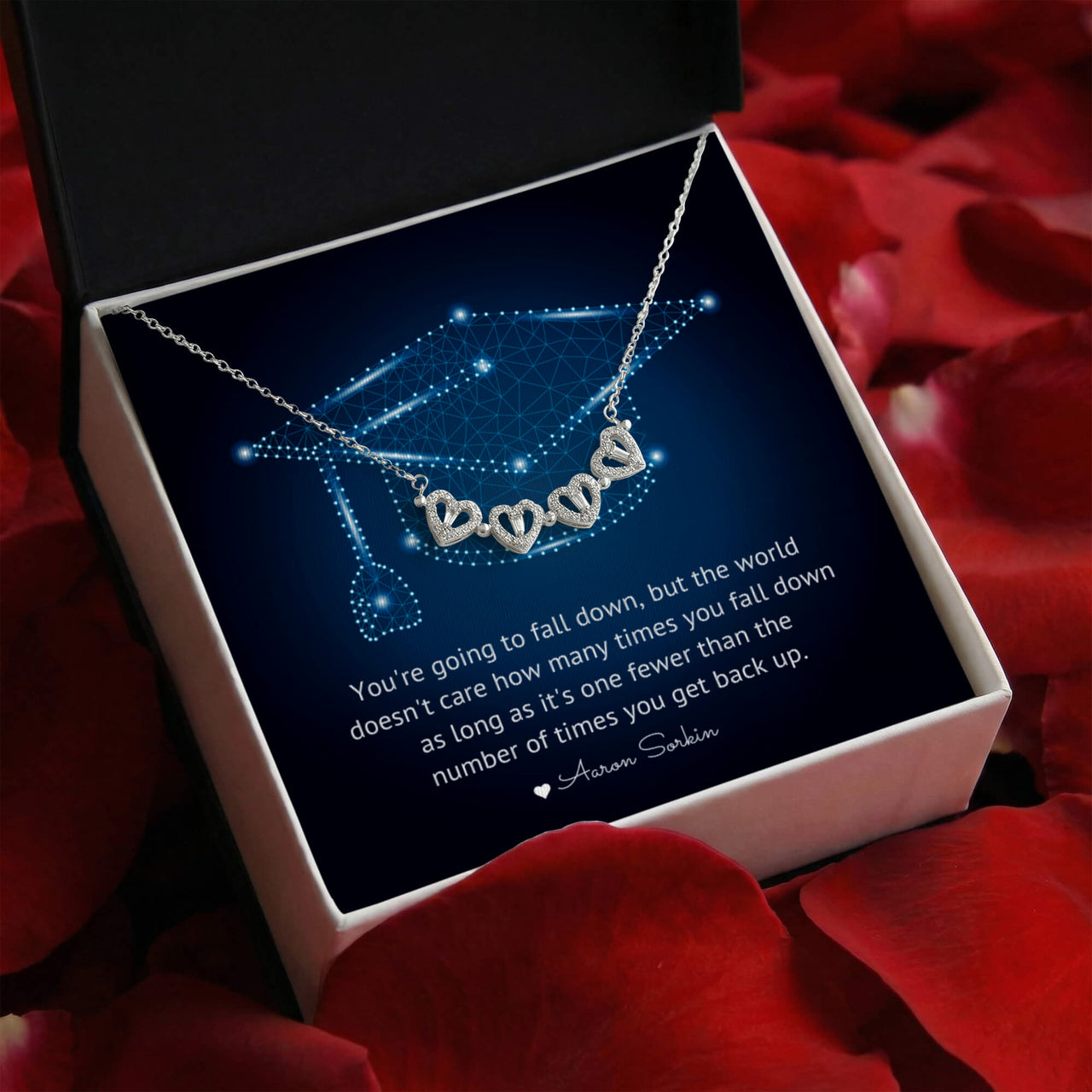 Magnetic Hearts Necklace - Graduation