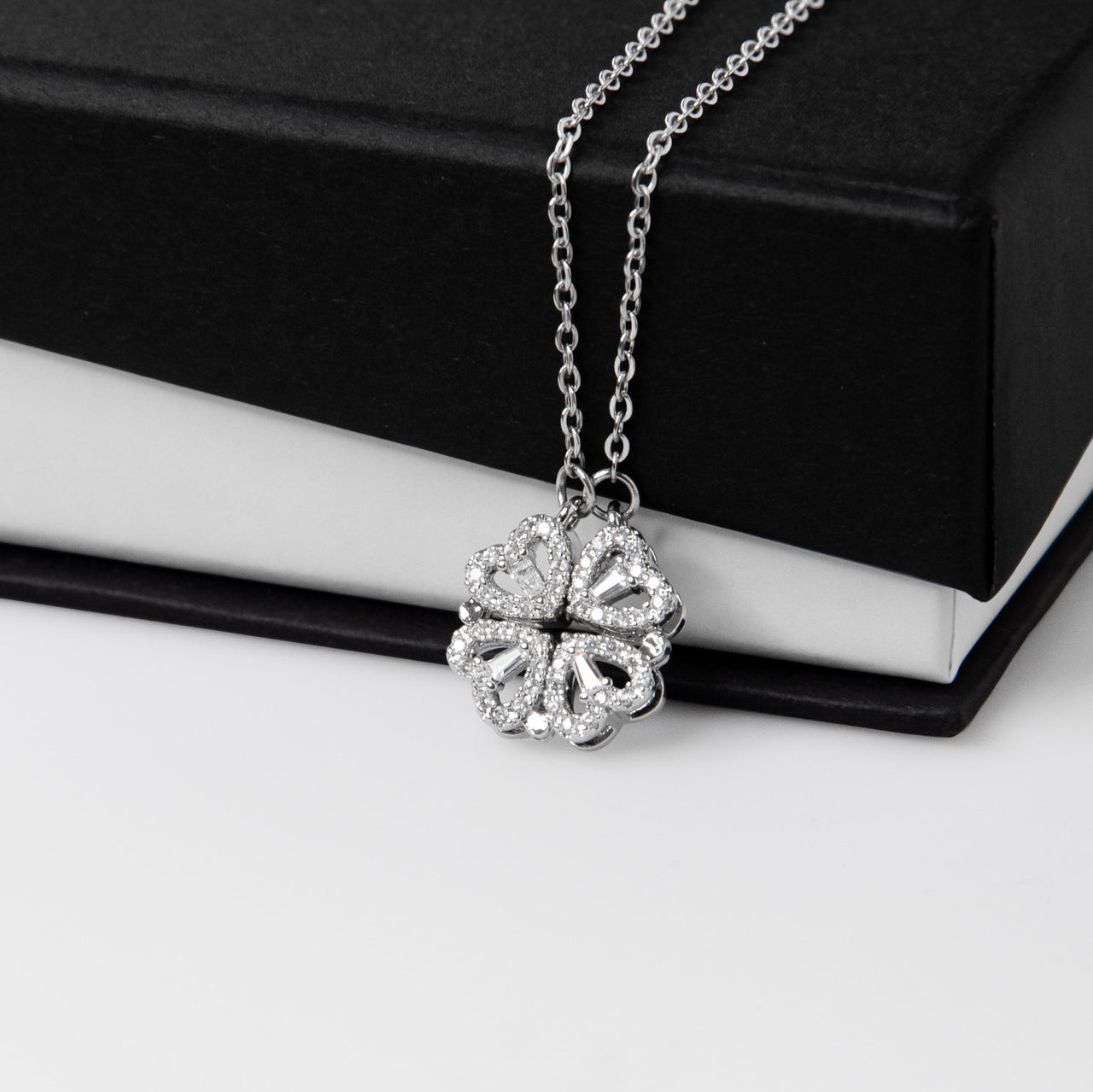 Magnetic Hearts Necklace for Daughter from Dad - Mother's Day Gift