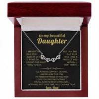 Magnetic Hearts Necklace for Daughter from Dad - Mother's Day Gift