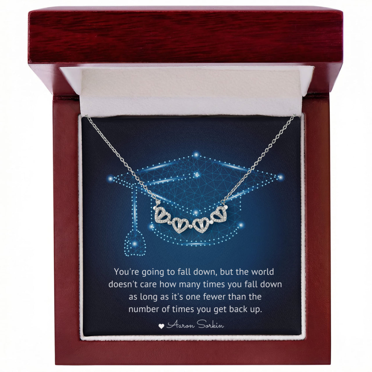 Magnetic Hearts Necklace - Graduation