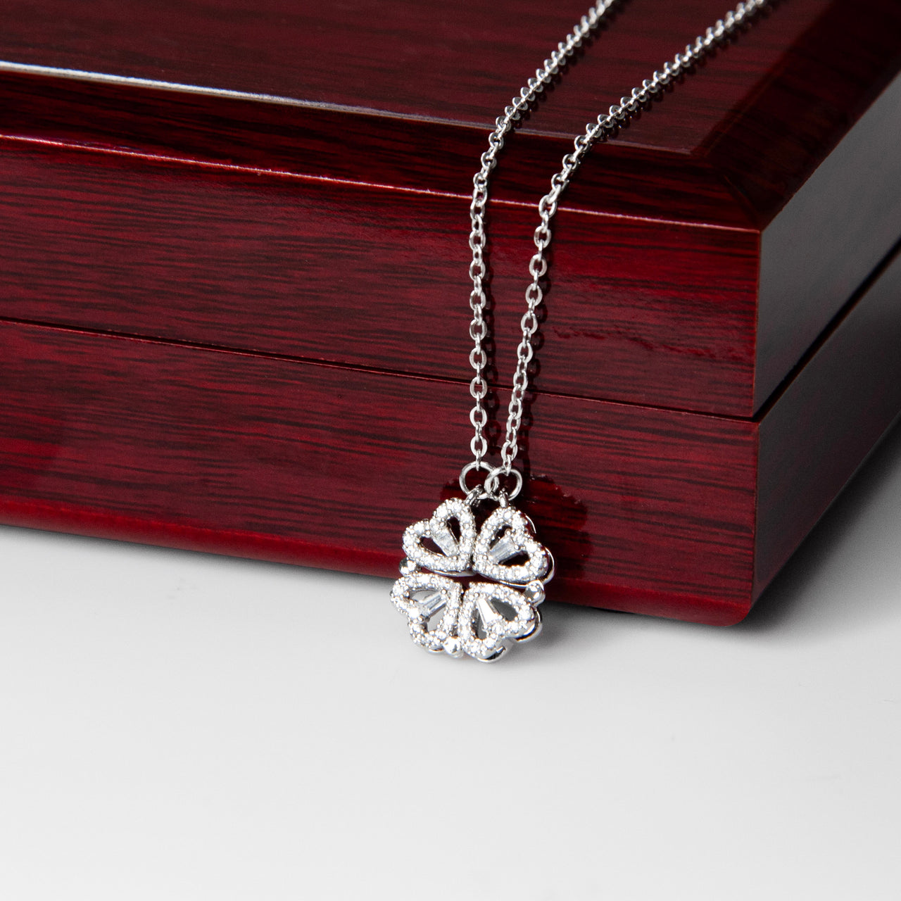Magnetic Hearts Necklace for Daughter from Dad - Mother's Day Gift