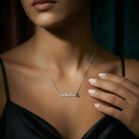 Custom Name Necklace with Birthstone for Mommy from Tummy - Mother's Day Gift