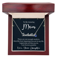 Custom Name Necklace with Birthstone for Mom from Daughter - Mother's Day Gift