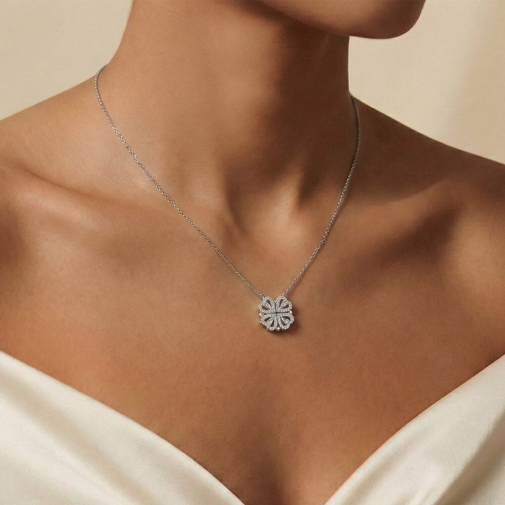 Magnetic Hearts Necklace - Mother's Day Gift for Her