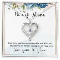 Love You Always Necklace for Stepmother / Bonus Mom from Daaughter - Mother's Day Gift