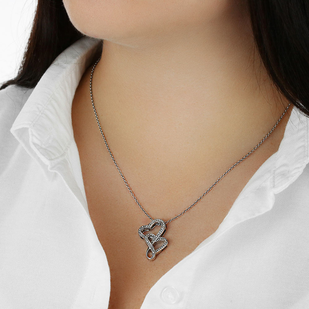 Heart-to-Heart Pendant Necklace for Stepmother / Bonus Mom - Mother's Day Gift