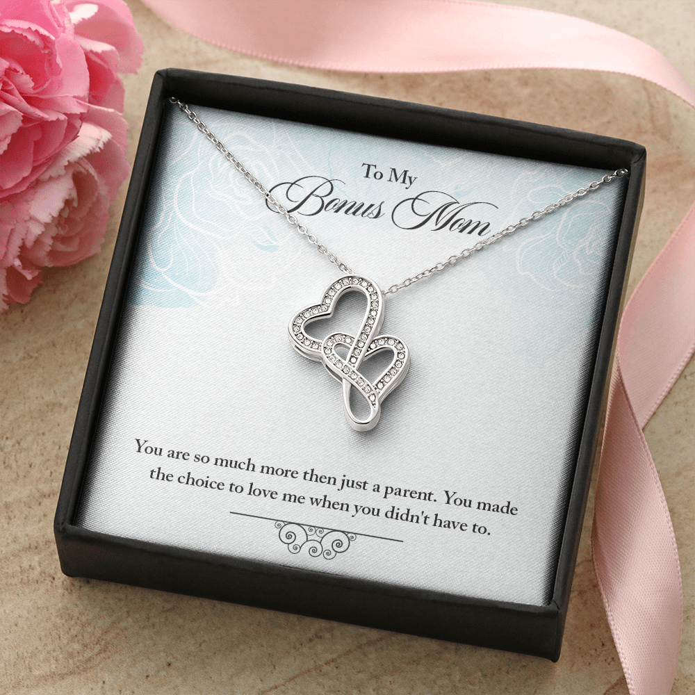 Heart-to-Heart Pendant Necklace for Stepmother / Bonus Mom - Mother's Day Gift