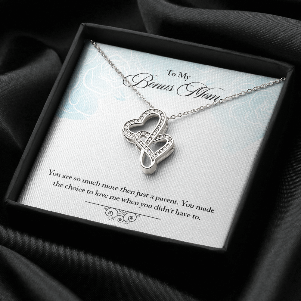 Heart-to-Heart Pendant Necklace for Stepmother / Bonus Mom - Mother's Day Gift