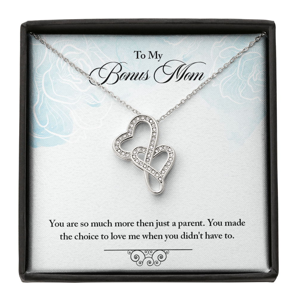 Heart-to-Heart Pendant Necklace for Stepmother / Bonus Mom - Mother's Day Gift