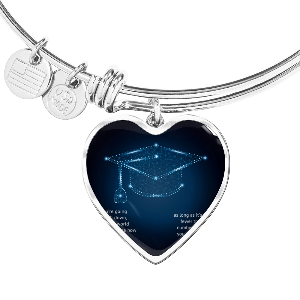Buyer Upload Luxury Heart Bangle - Graduation, You Get Back Up