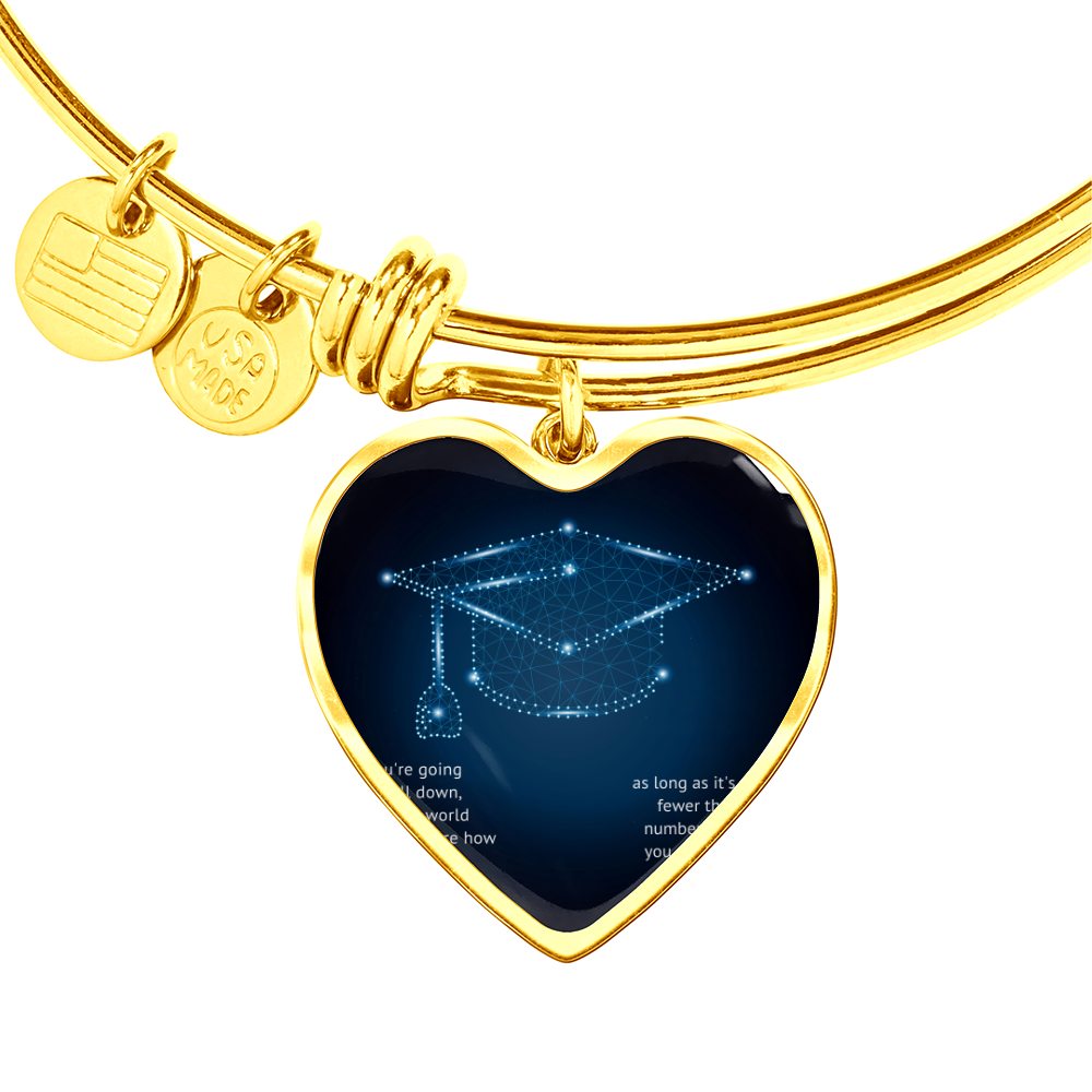 Buyer Upload Luxury Heart Bangle - Graduation, You Get Back Up