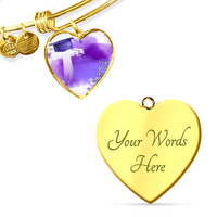 Buyer Upload Luxury Heart Bangle - Graduation, Religion, I Can Do All Things