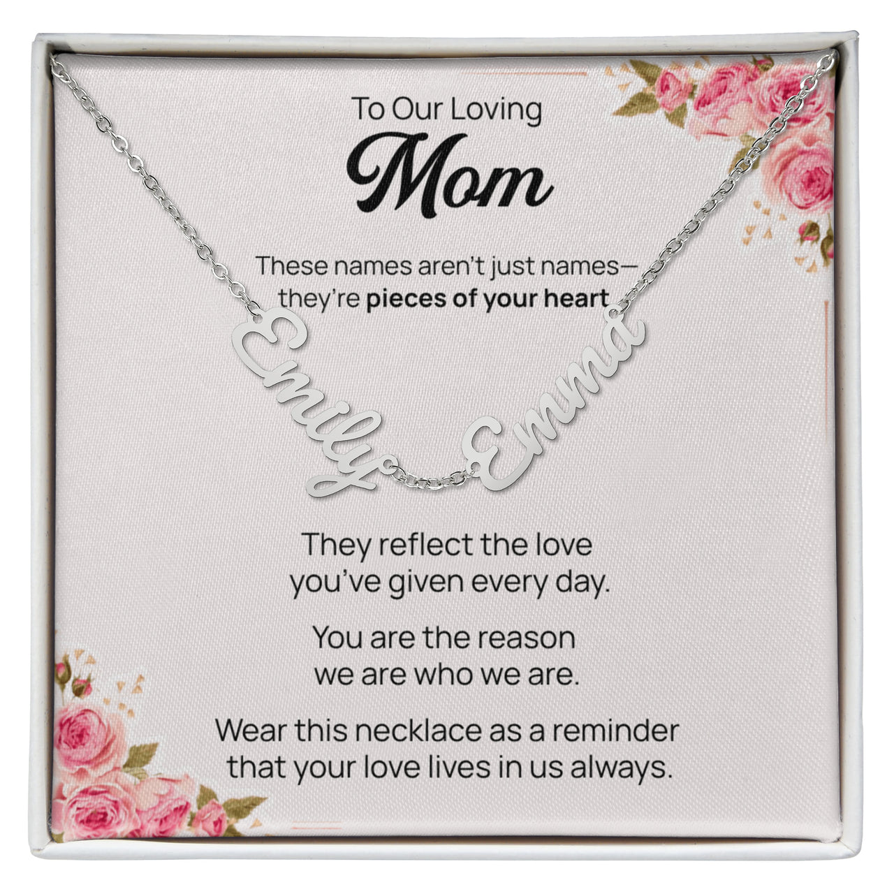 Multiple Name Necklace for Mom - Mother's Day Gift