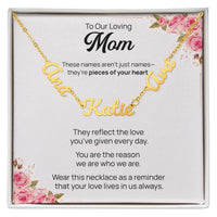 Multiple Name Necklace for Mom - Mother's Day Gift