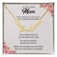 Multiple Name Necklace for Mom - Mother's Day Gift
