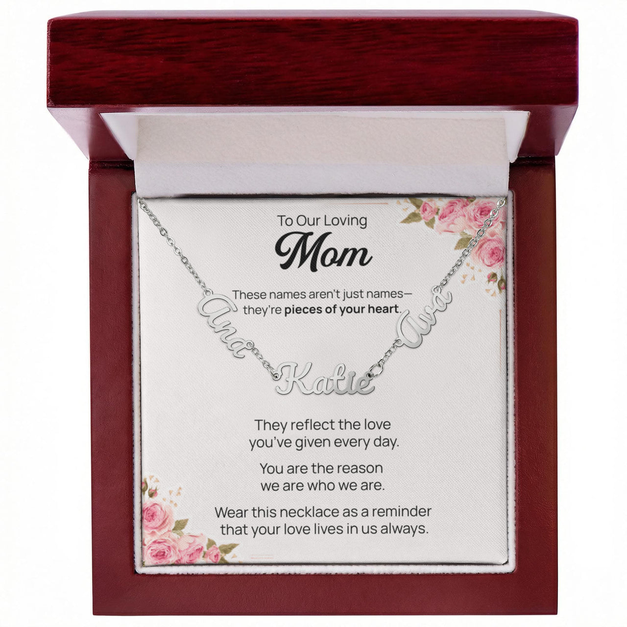 Multiple Name Necklace for Mom - Mother's Day Gift