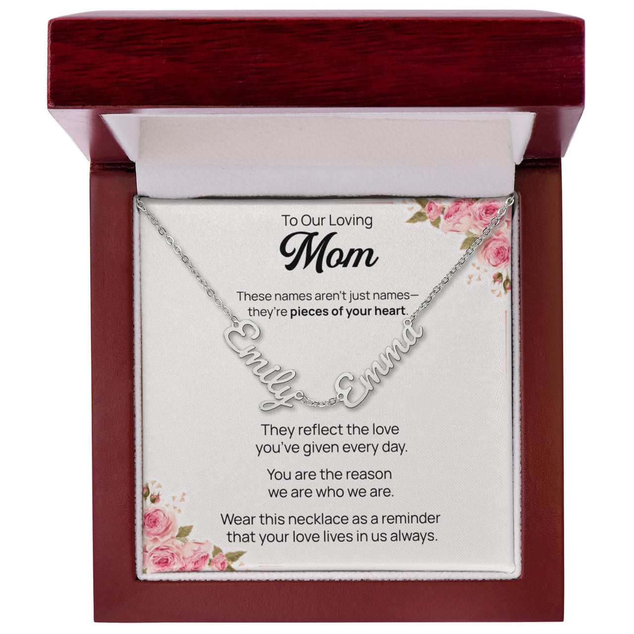 Multiple Name Necklace for Mom - Mother's Day Gift