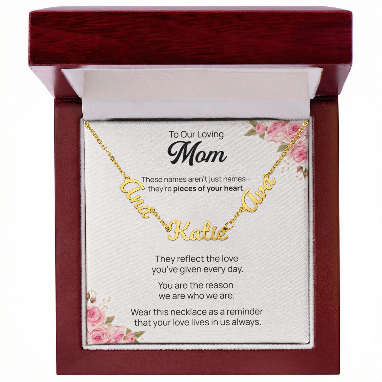 Multiple Name Necklace for Mom - Mother's Day Gift