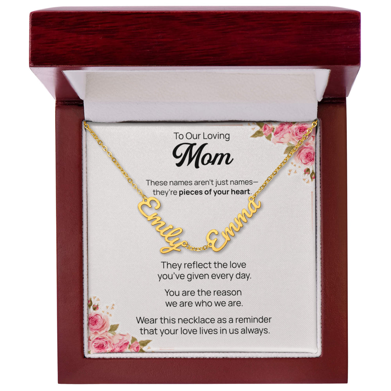 Multiple Name Necklace for Mom - Mother's Day Gift