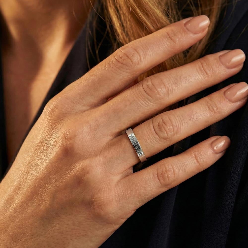 Engraved Ring with Message Card for Daughter - Mother's Day Gift
