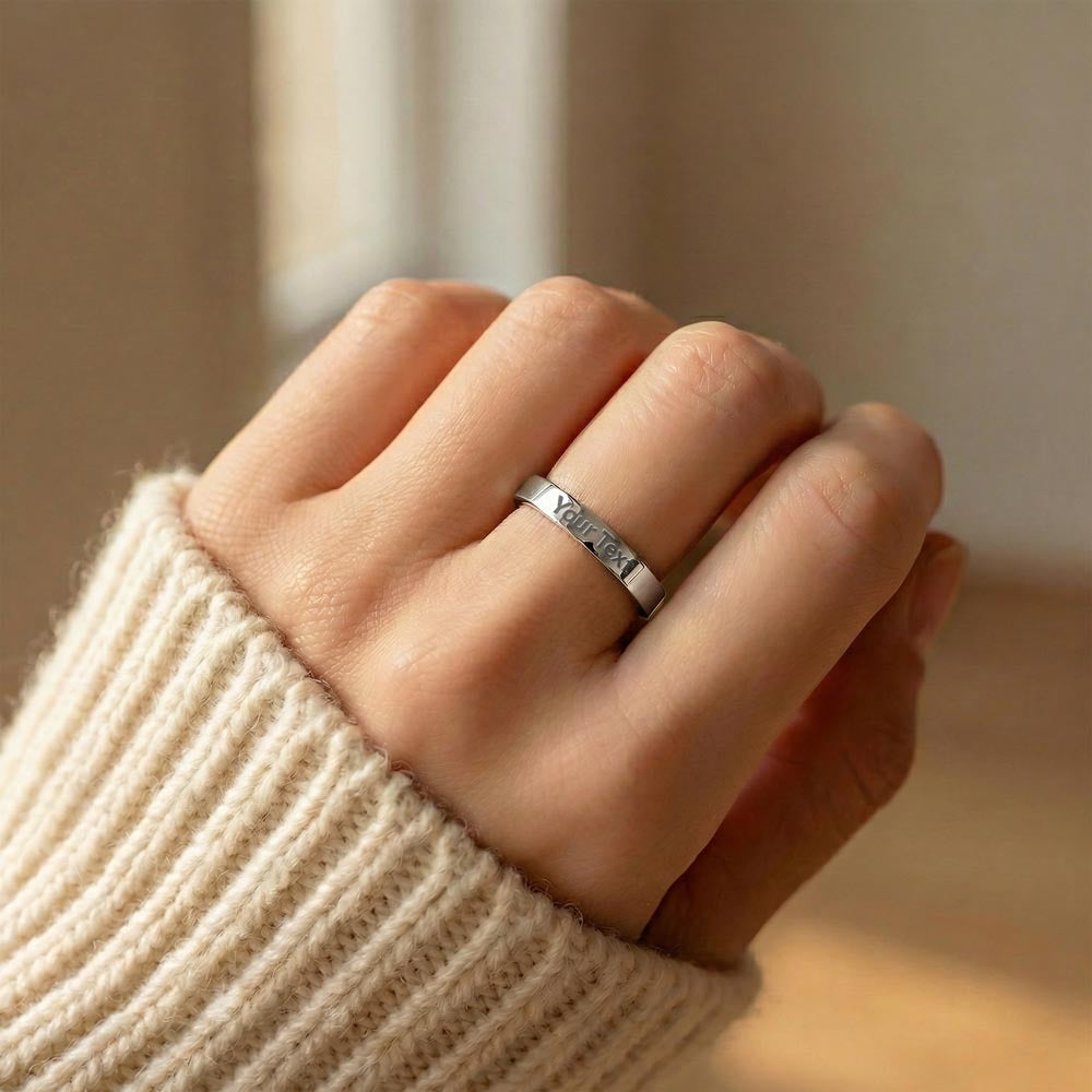 Engraved Ring with Message Card for Daughter - Mother's Day Gift