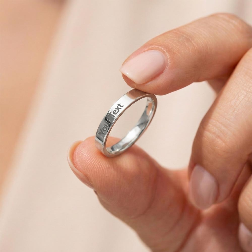 Engraved Ring with Message Card for Daughter - Mother's Day Gift