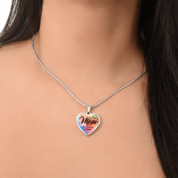 Luxury Graphic Heart Necklace for Mom - Mother's Day Gift - My Precious Mom My Best Friend & Confidant