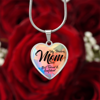 Luxury Graphic Heart Necklace for Mom - Mother's Day Gift - My Precious Mom My Best Friend & Confidant