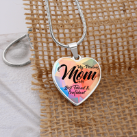 Luxury Graphic Heart Necklace for Mom - Mother's Day Gift - My Precious Mom My Best Friend & Confidant