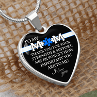 Personalized Graphic Heart Necklace – Heroic EMT Mom Gift - TreasuredTale