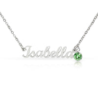 Custom Name Necklace with Birthstone - Mother's Day Gift for Her