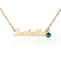 Custom Name Necklace with Birthstone - Mother's Day Gift for Her
